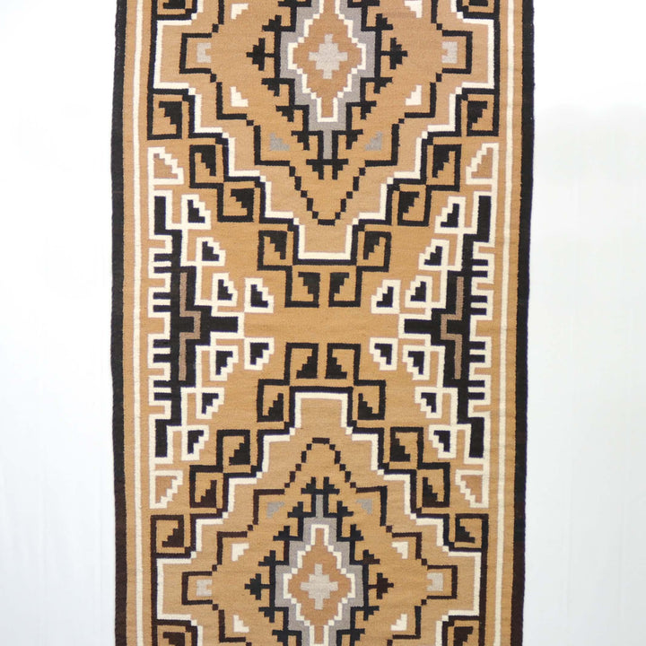 1980s Two Grey Hills Runner by Pauline Glasses - Garland's