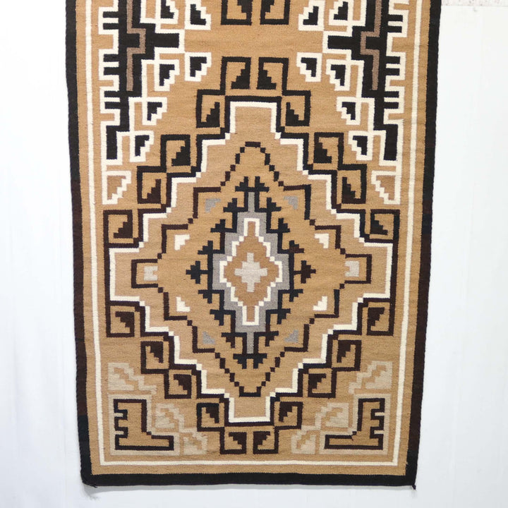 1980s Two Grey Hills Runner by Pauline Glasses - Garland's