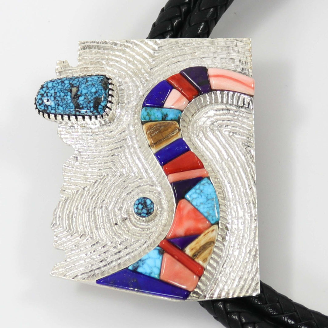 Arizona Inlay Bola Tie by Alvin Yellowhorse - Garland's