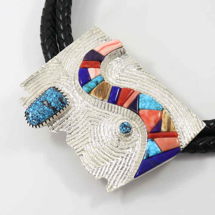 Arizona Inlay Bola Tie by Alvin Yellowhorse - Garland's