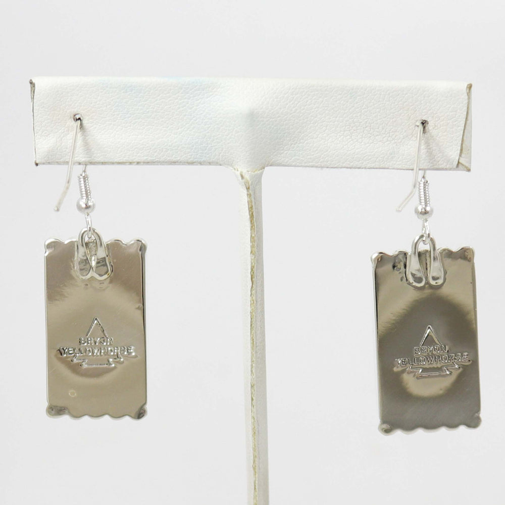 Carico Lake Turquoise Earrings by Bryon Yellowhorse - Garland's