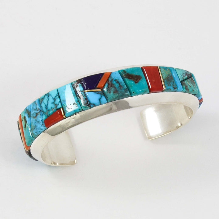 Colorful Inlay Cuff by Wes Willie - Garland's