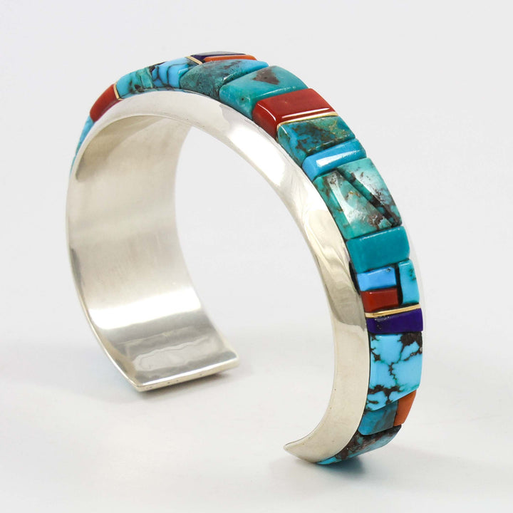 Colorful Inlay Cuff by Wes Willie - Garland's