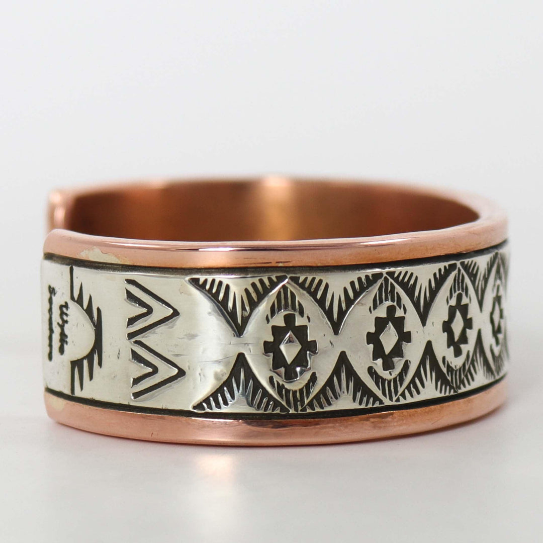 Copper and Silver Cuff by Wylie Secatero - Garland's