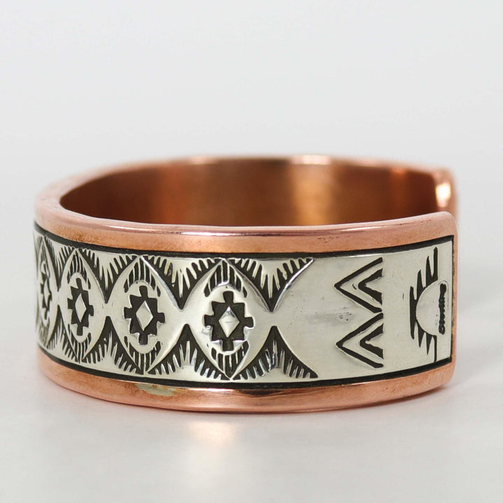 Copper and Silver Cuff by Wylie Secatero - Garland's
