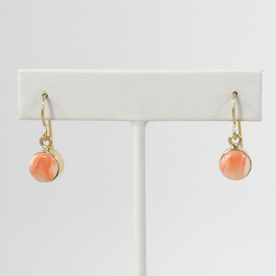 Coral and Gold Earrings by Noah Pfeffer - Garland's