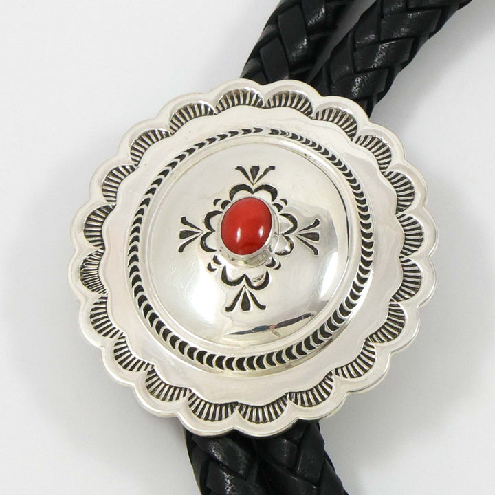 Coral Bola Tie by Fidel Bahe - Garland's