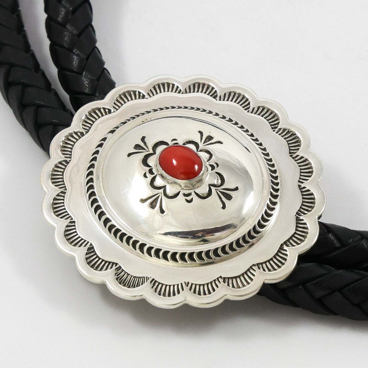 Coral Bola Tie by Fidel Bahe - Garland's