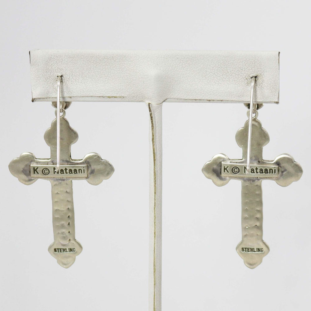 Coral Cross Earrings by Karl Nataani - Garland's