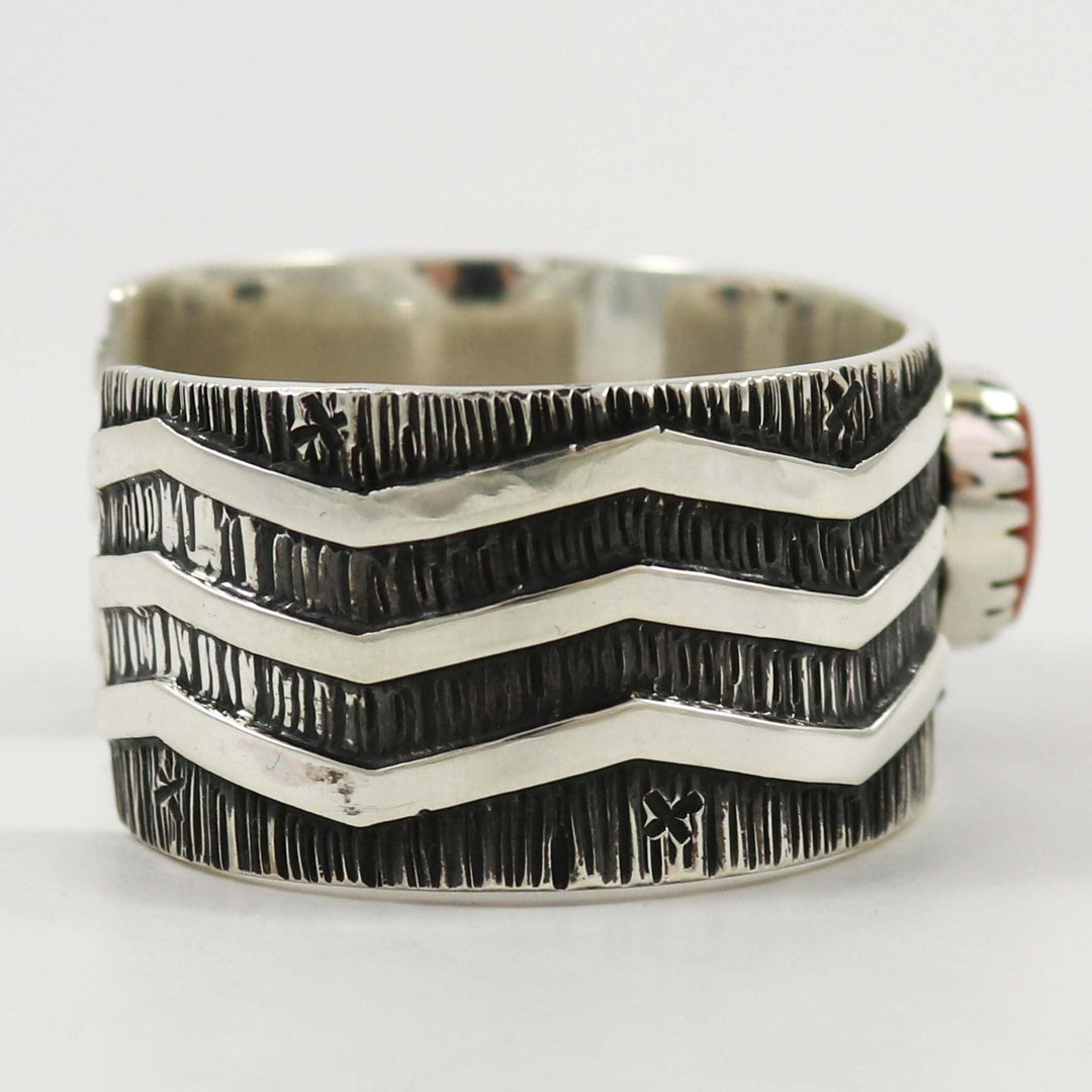 Coral Cuff by Kee Yazzie - Garland's
