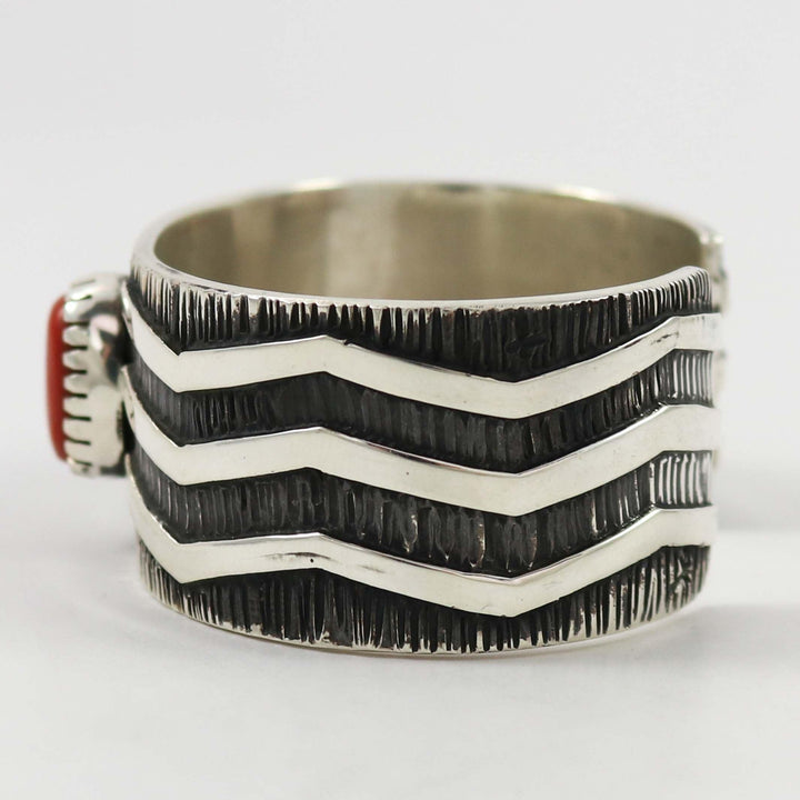 Coral Cuff by Kee Yazzie - Garland's