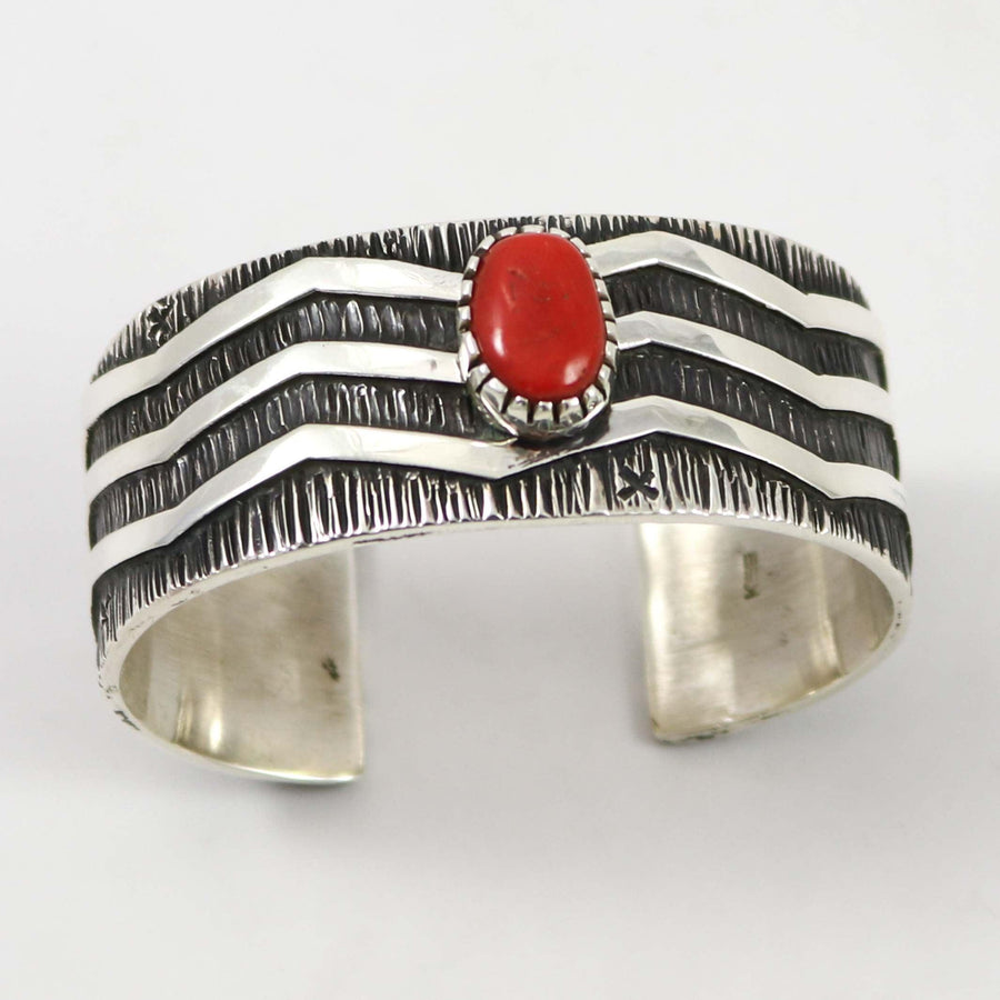 Coral Cuff by Kee Yazzie - Garland's