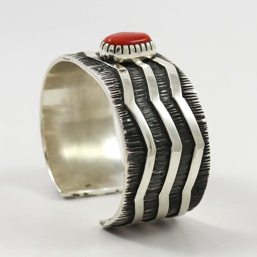 Coral Cuff by Kee Yazzie - Garland's