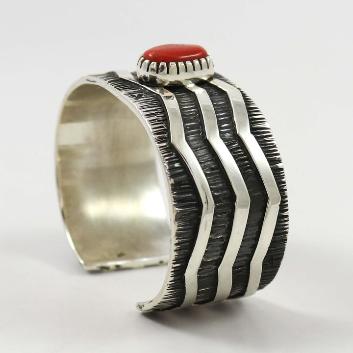 Coral Cuff by Kee Yazzie - Garland's