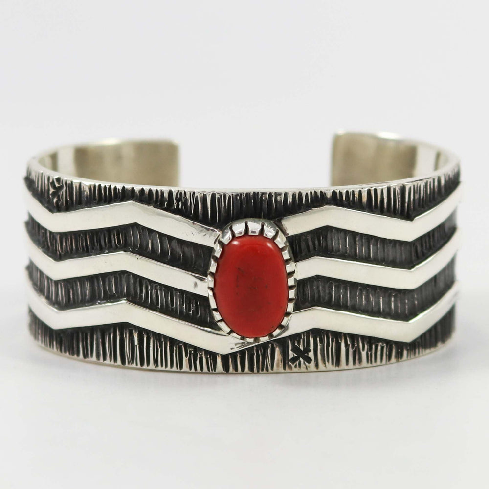 Coral Cuff by Kee Yazzie - Garland's