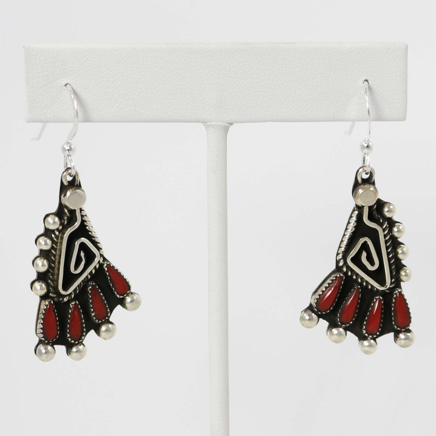 Coral Earrings by Billy Betoney - Garland's