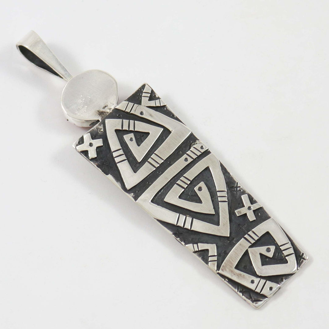 Coral Pendant by Kee Yazzie - Garland's