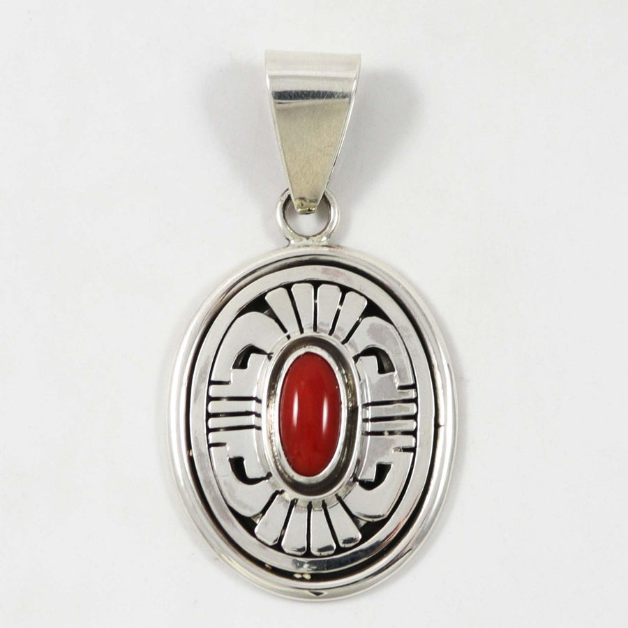 Coral Pendant by Leonard Nez - Garland's