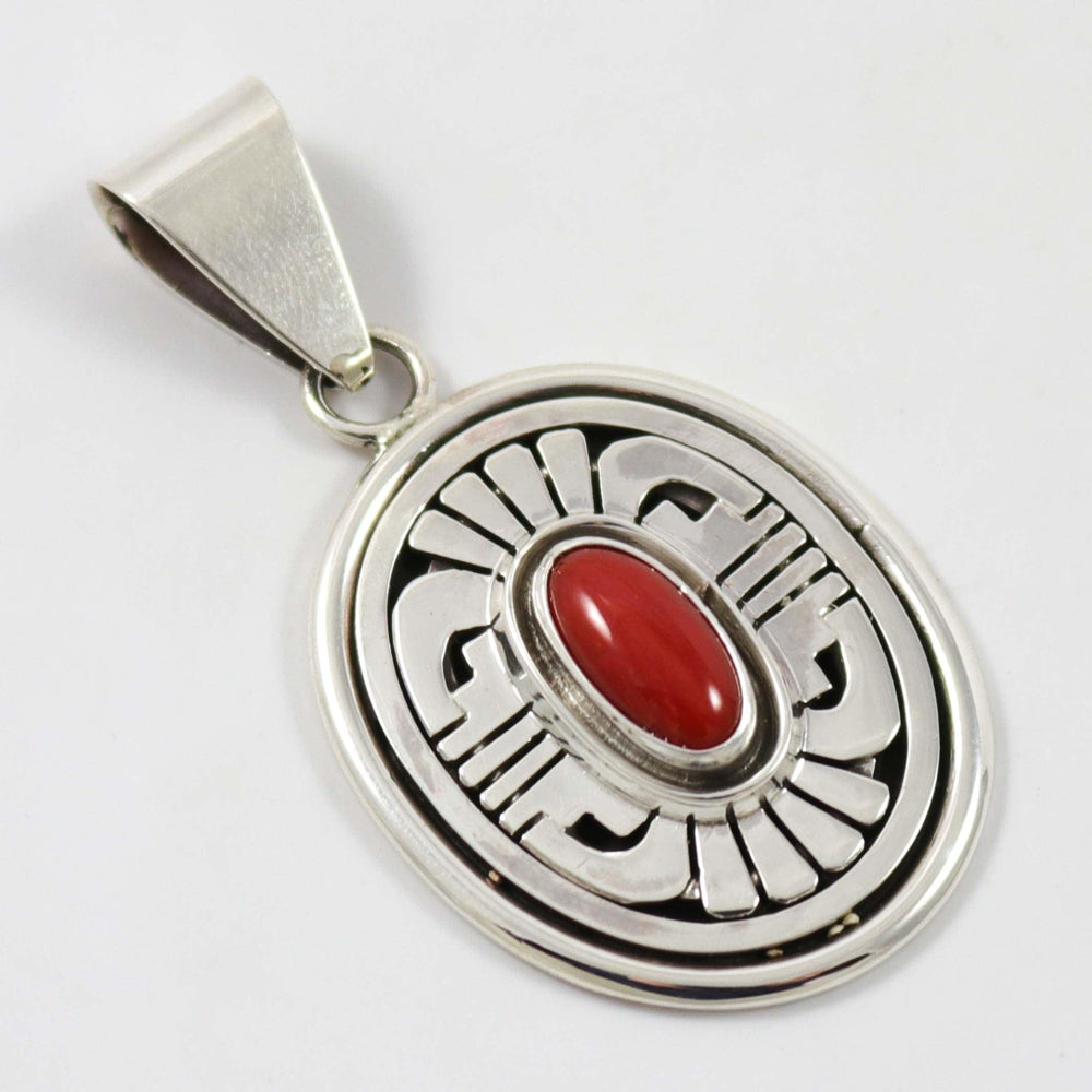 Coral Pendant by Leonard Nez - Garland's