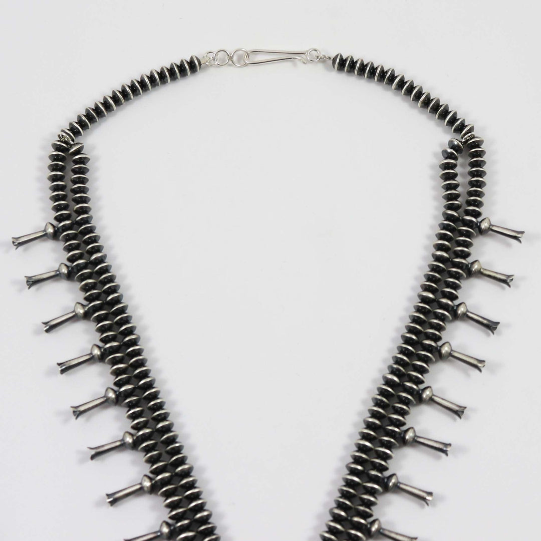 Coral Squash Blossom Necklace by Ruby Haley - Garland's