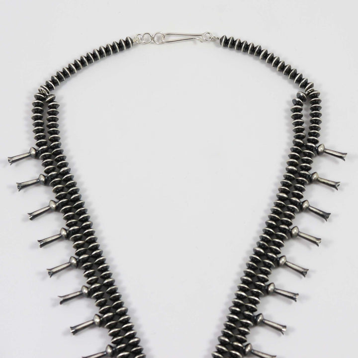Coral Squash Blossom Necklace by Ruby Haley - Garland's