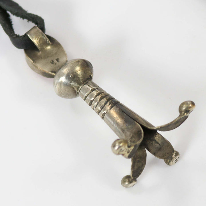 Coral Squash Blossom Pendant by Jock Favour - Garland's