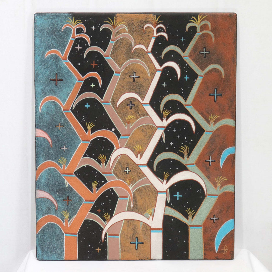 “Corn Seasons” Sandpainting by Joe Stephen Ben - Garland's