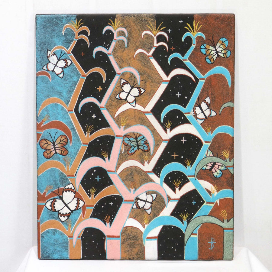 “Corn Seasons” Sandpainting by Joe Stephen Ben - Garland's