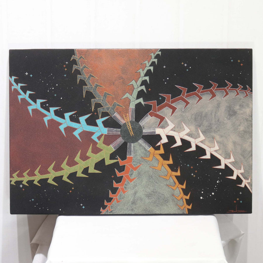 “Creation Stories” Sandpainting by Joe Ben Jr. - Garland's