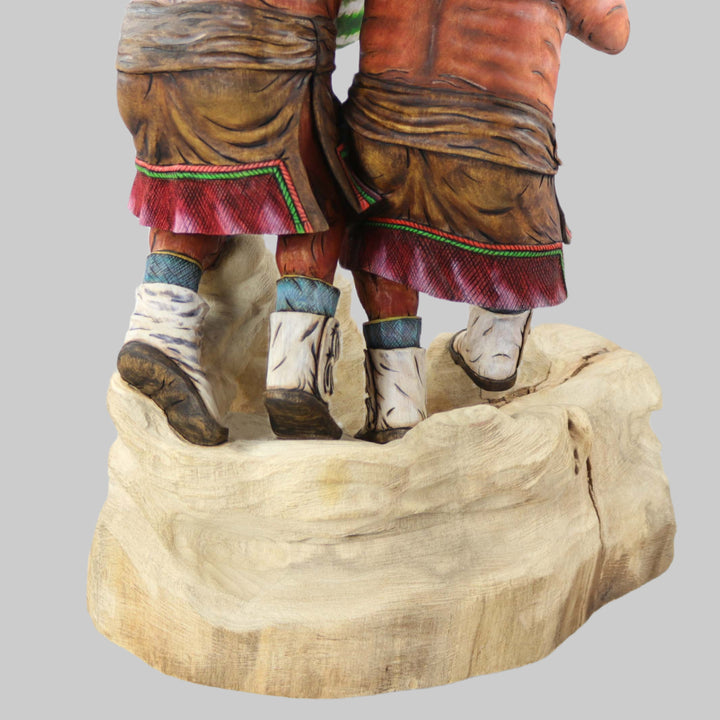 Father and Son Mudhead Kachina by Arthur Holmes Jr. - Garland's