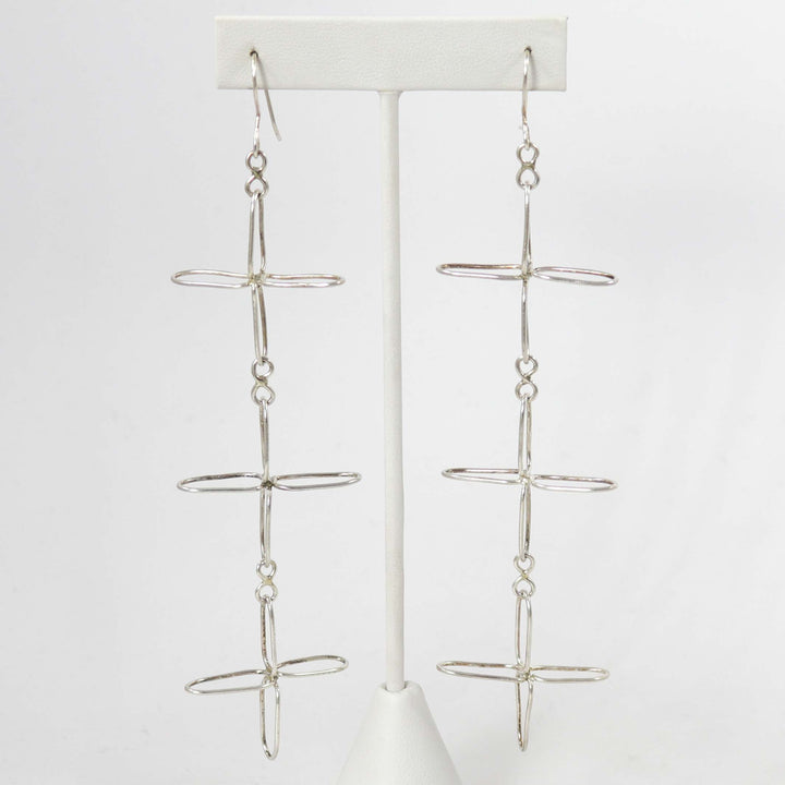 Four Direction Earrings by Carlo Lonjose - Garland's