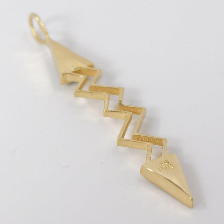 Gold Lightning Pendant by Melanie and Michael Lente - Garland's