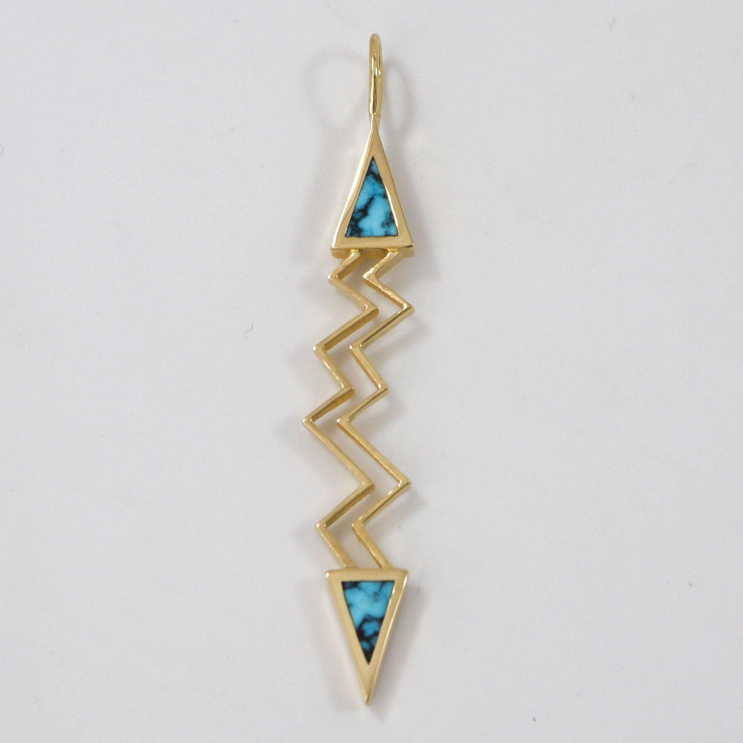 Gold Lightning Pendant by Melanie and Michael Lente - Garland's