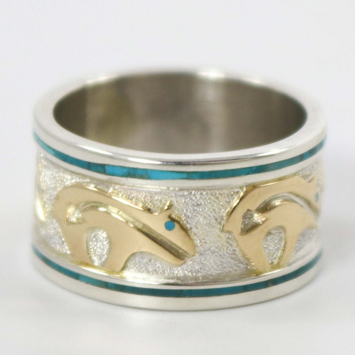 Gold on Silver Bear Ring by Robert Taylor - Garland's