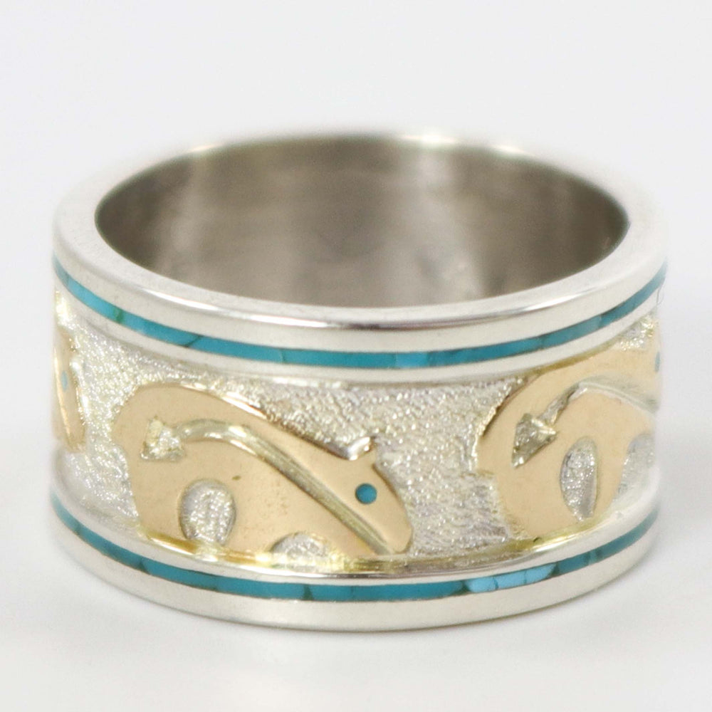 Gold on Silver Bear Ring by Robert Taylor - Garland's