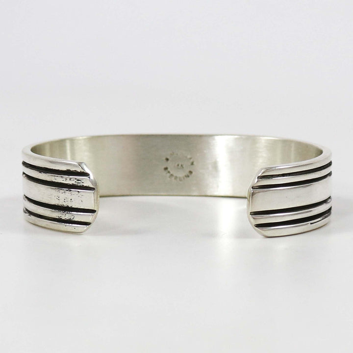 Gold on Silver Cuff by Bruce Morgan - Garland's