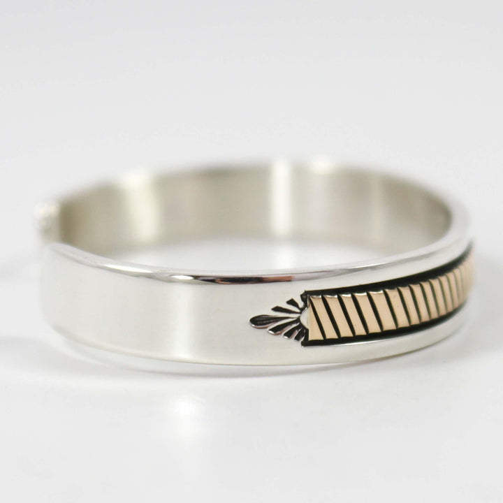 Gold on Silver Cuff by Bruce Morgan - Garland's