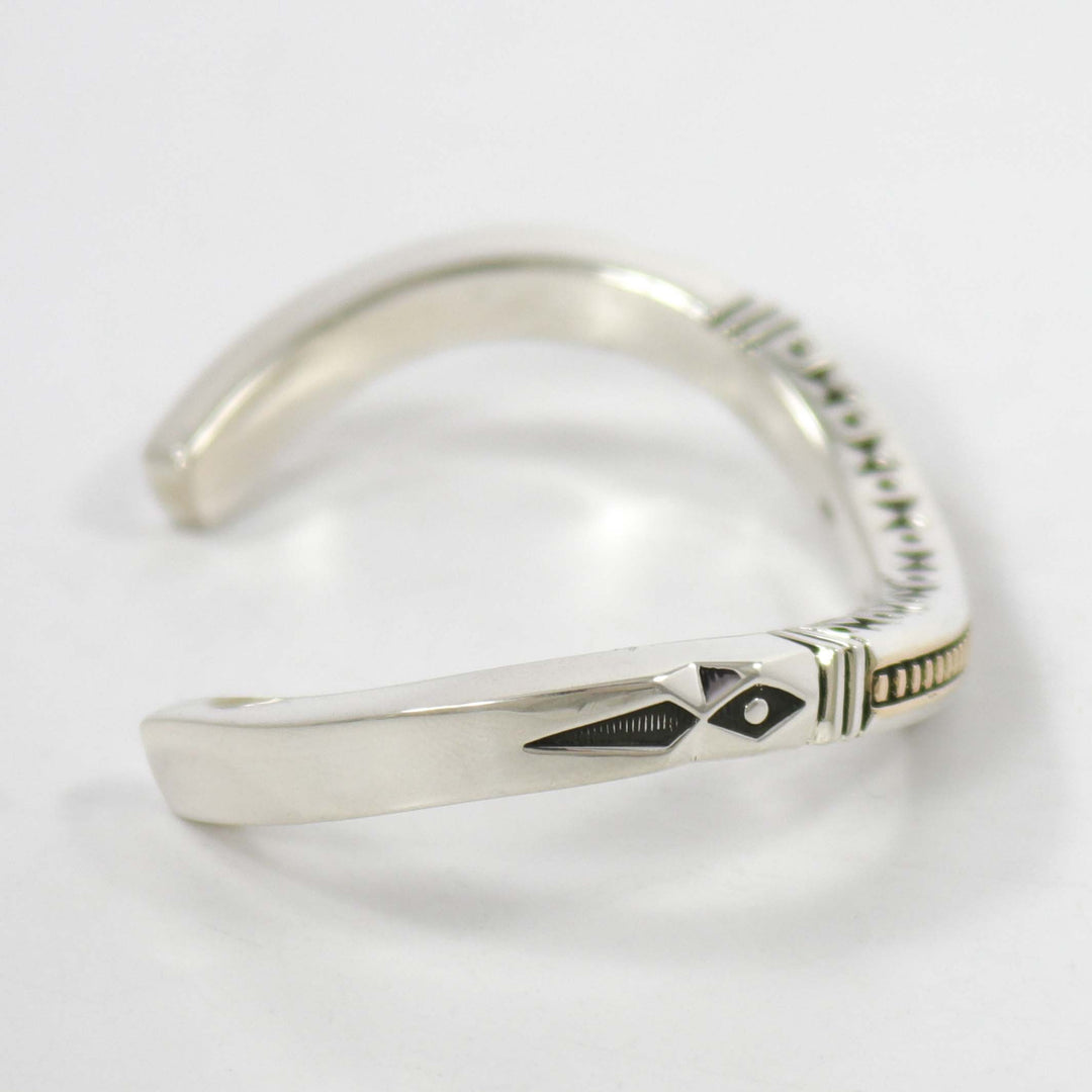 Gold on Silver Cuff by Jennifer Curtis - Garland's
