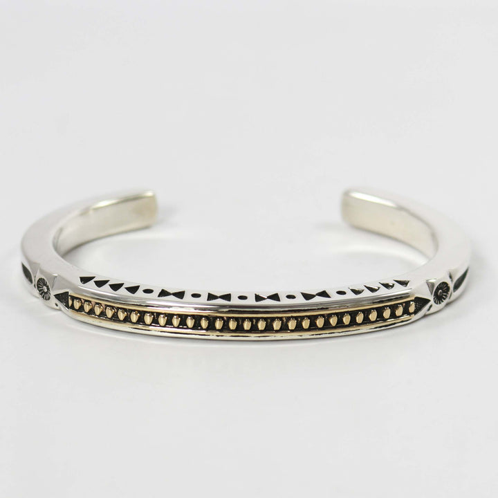 Gold on Silver Cuff by Jennifer Curtis - Garland's