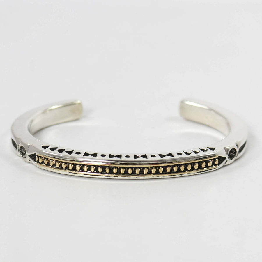 Gold on Silver Cuff by Jennifer Curtis - Garland's