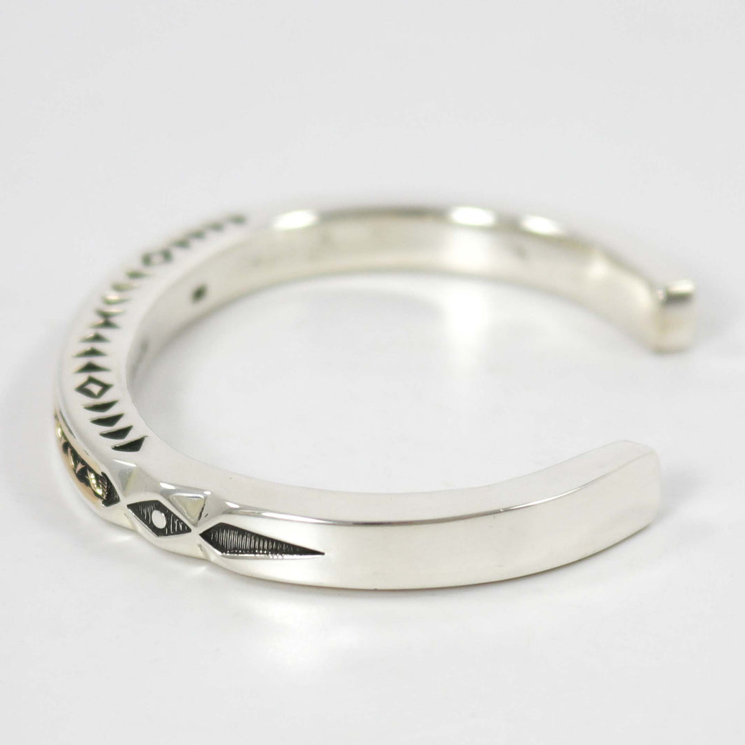 Gold on Silver Cuff by Jennifer Curtis - Garland's