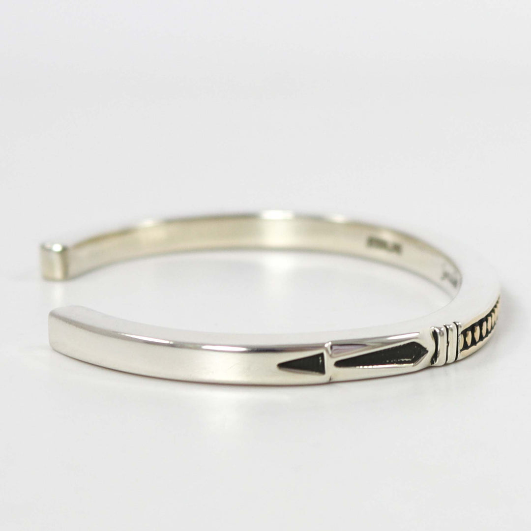 Gold on Silver Cuff by Jennifer Curtis - Garland's