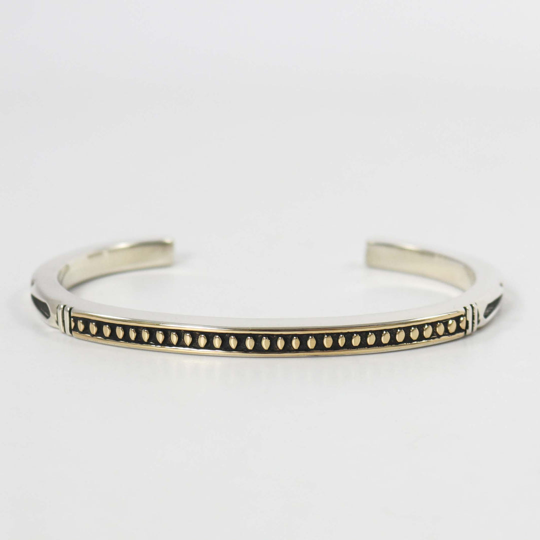 Gold on Silver Cuff by Jennifer Curtis - Garland's