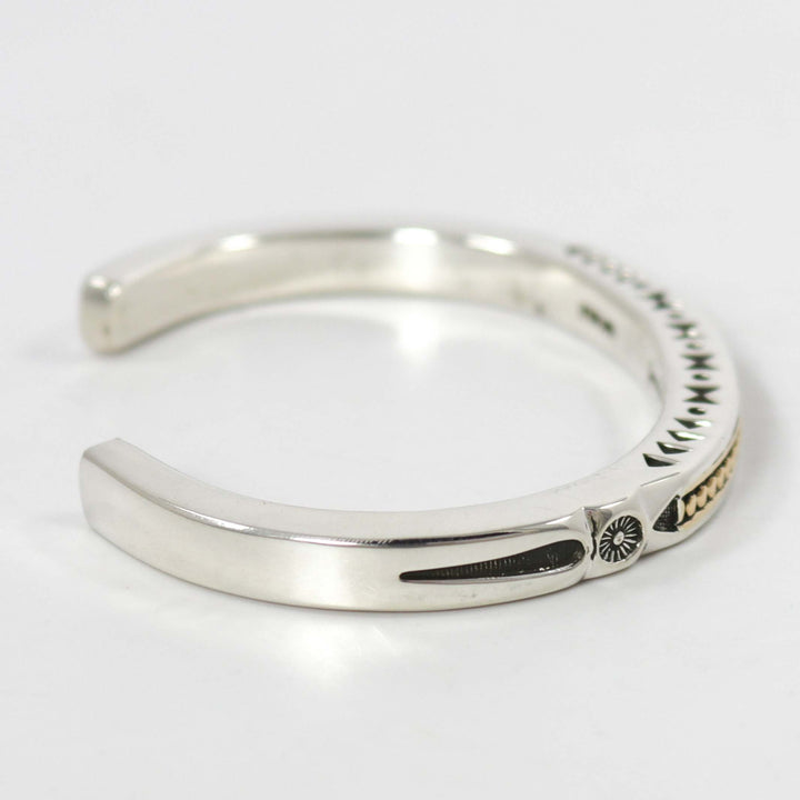 Gold on Silver Cuff by Jennifer Curtis - Garland's
