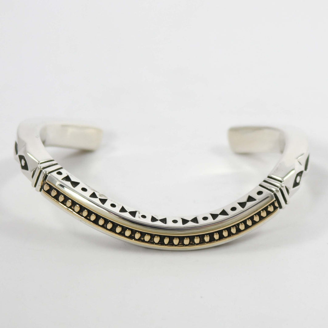 Gold on Silver Cuff by Jennifer Curtis - Garland's