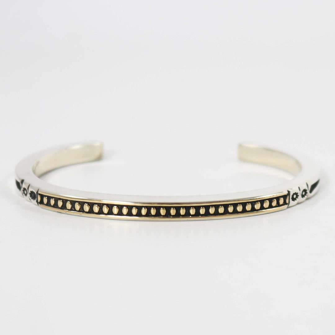 Gold on Silver Cuff by Jennifer Curtis - Garland's