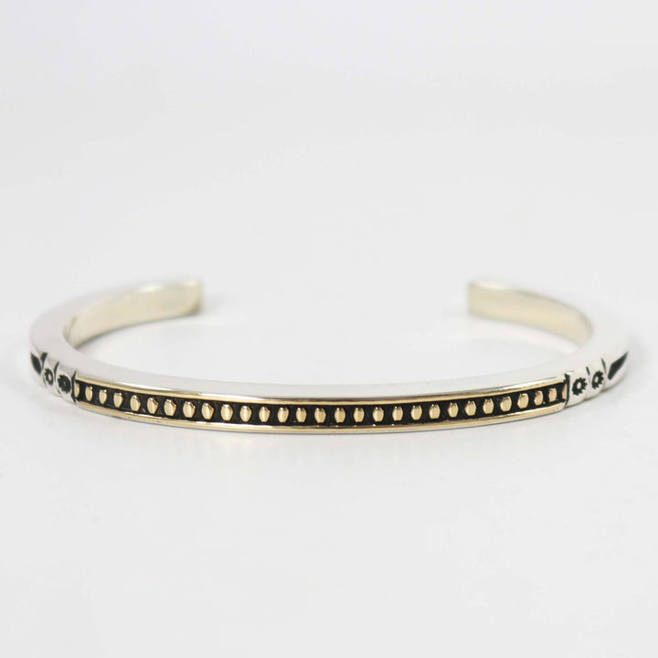 Gold on Silver Cuff by Jennifer Curtis - Garland's