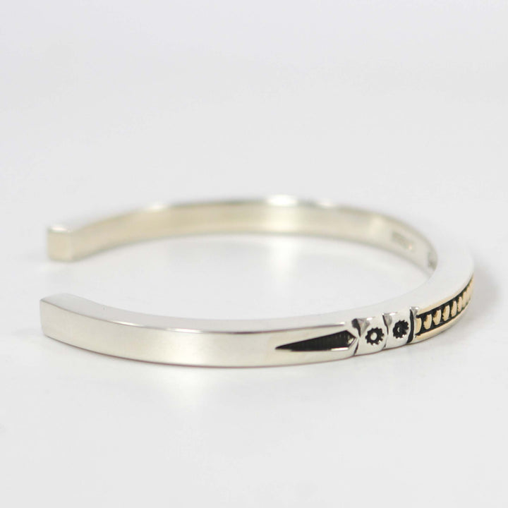 Gold on Silver Cuff by Jennifer Curtis - Garland's