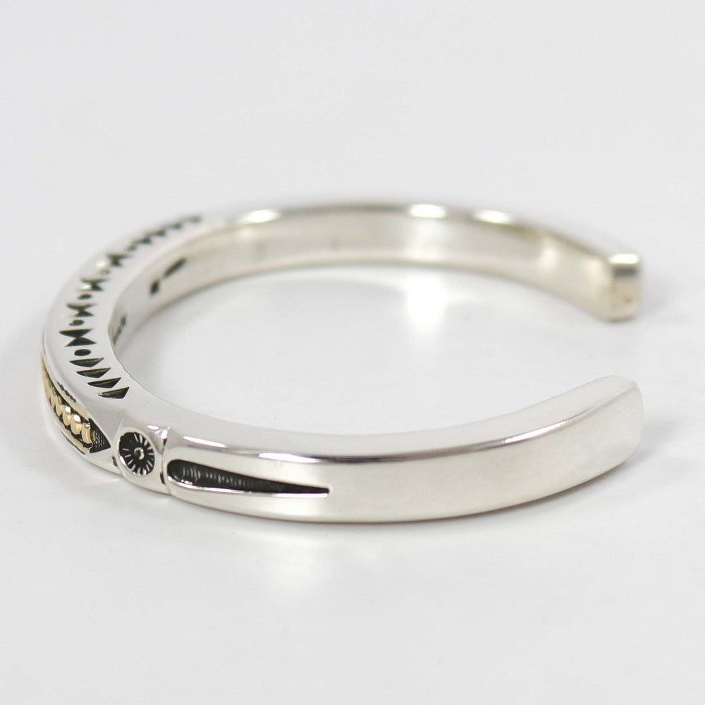 Gold on Silver Cuff by Jennifer Curtis - Garland's