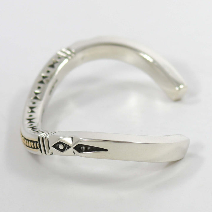 Gold on Silver Cuff by Jennifer Curtis - Garland's